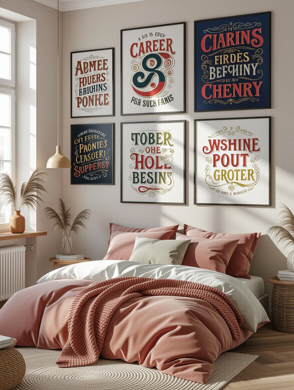 transform walls with typography