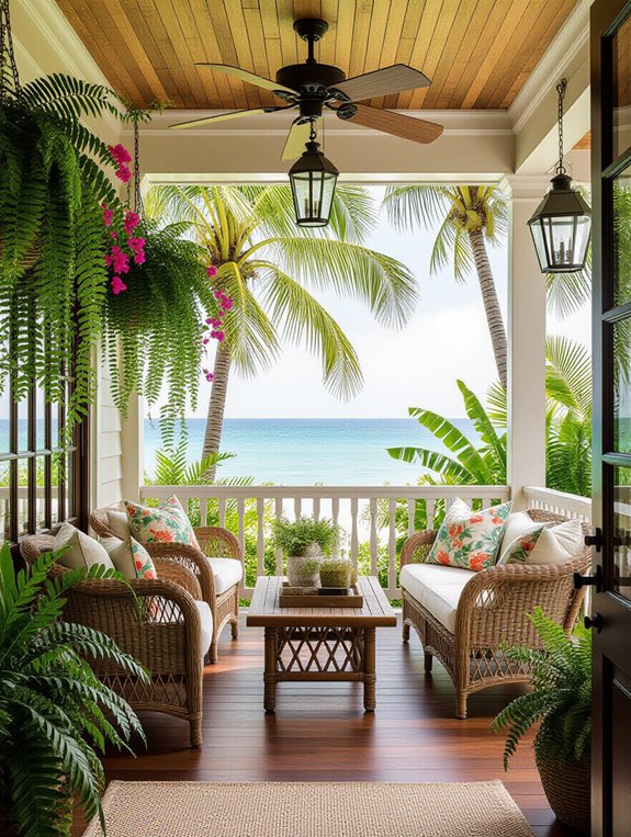 tropical porch paradise escape