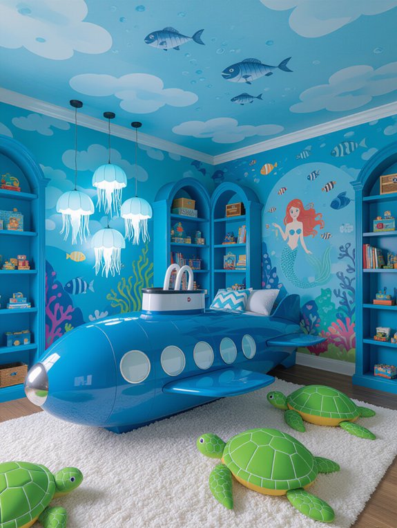 underwater themed bedroom decor