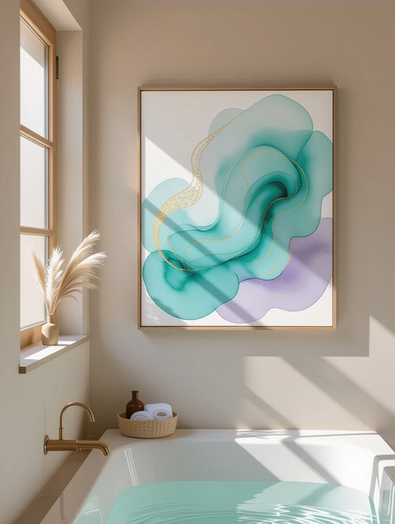 vibrant abstract watercolor decor