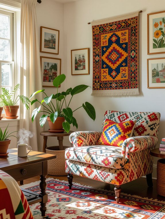 vibrant art showcase atmosphere