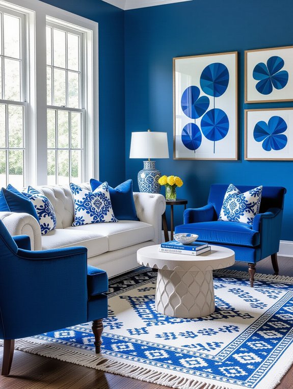 vibrant blue color combinations