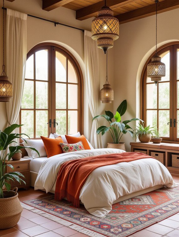 vibrant boho bedroom retreat