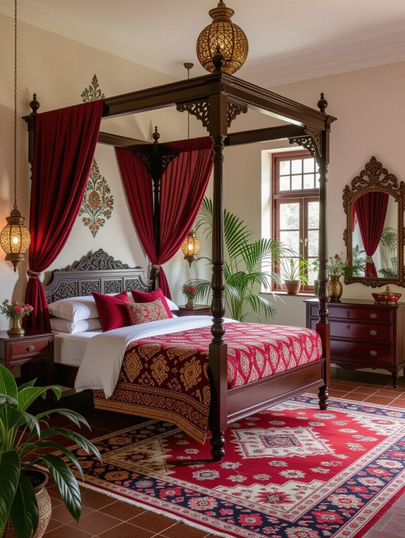 vibrant cultural bedroom aesthetic