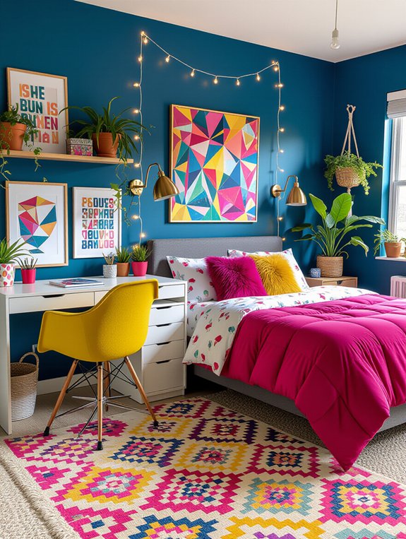 vibrant decor for dorms