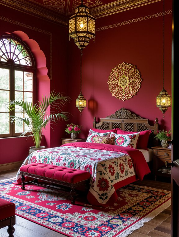 vibrant punjabi bedroom decor