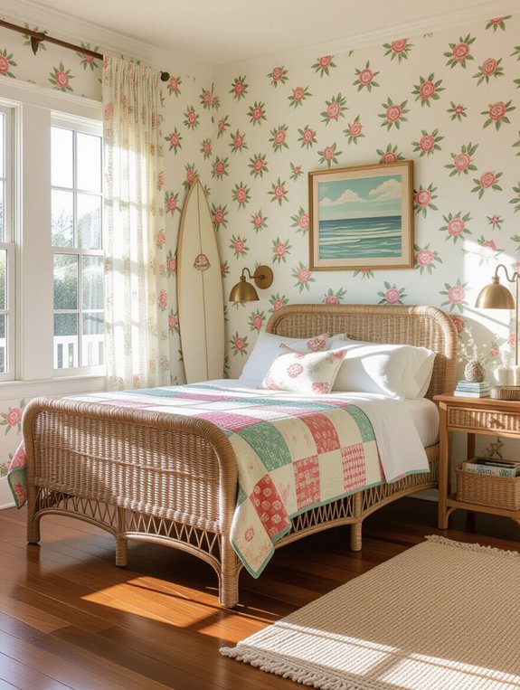 vibrant retro beach decor