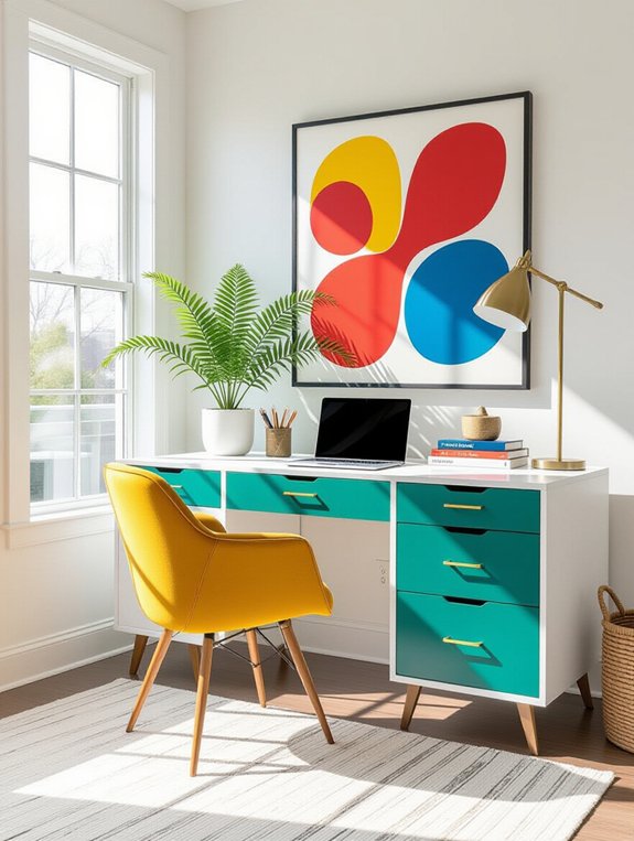 vibrant workspace for creativity