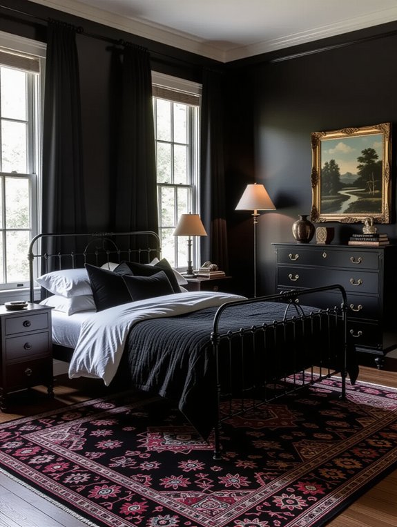 vintage black furniture elegance