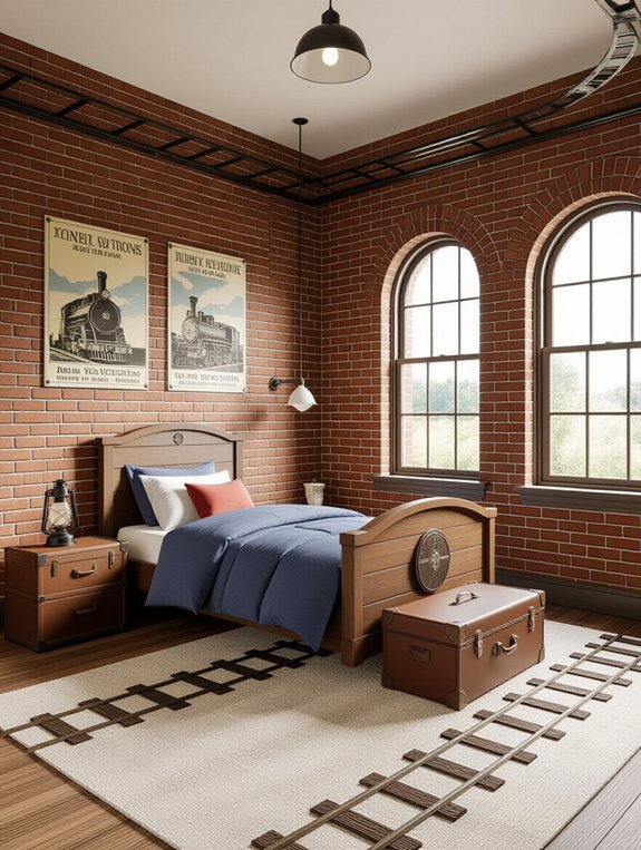 vintage train station decor