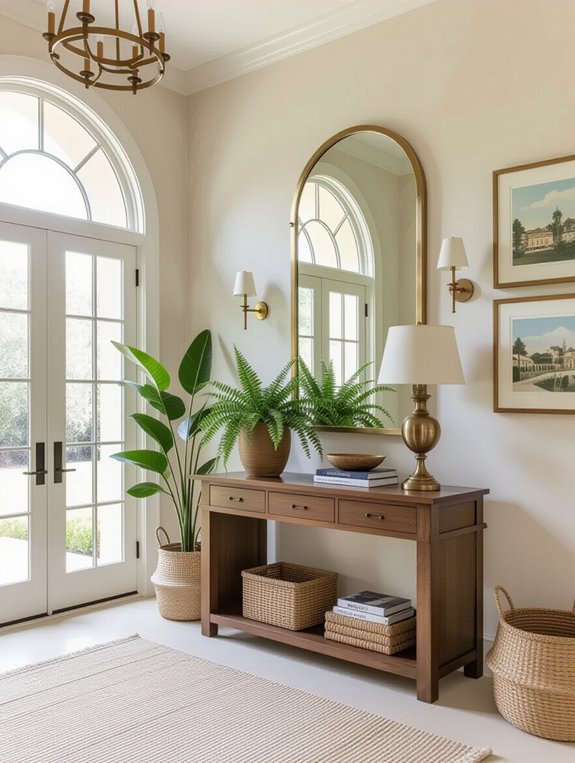 warm and welcoming entryway