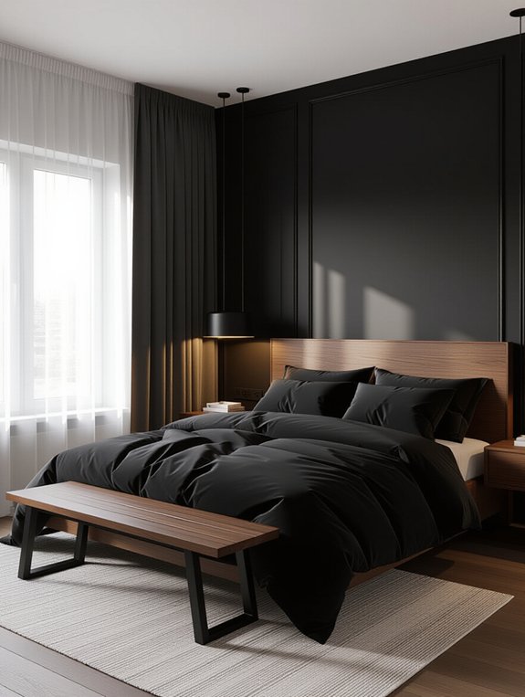 warm black and wood blend