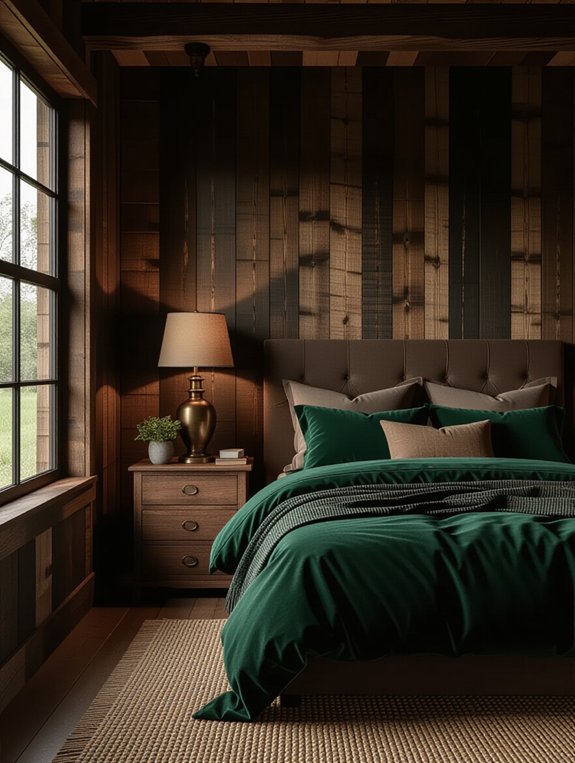 warm inviting dark wood