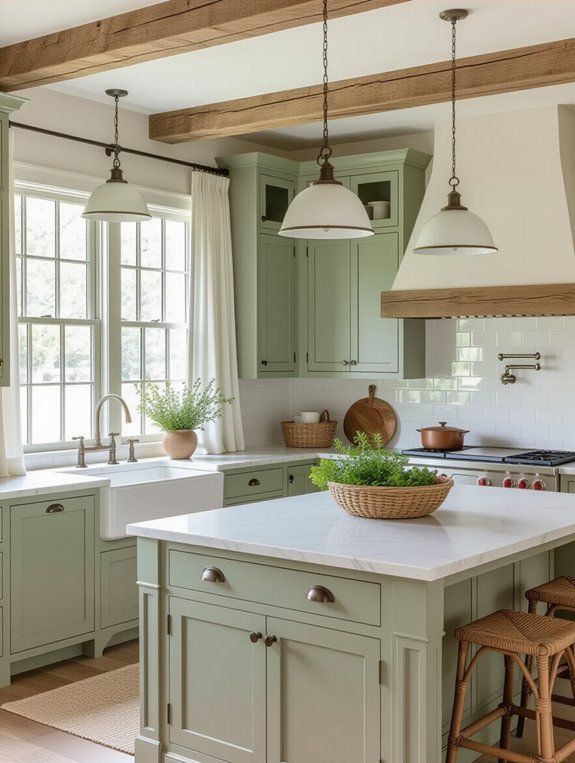 warm inviting farmhouse kitchen