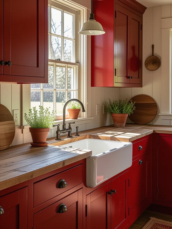 warm rustic kitchen charm