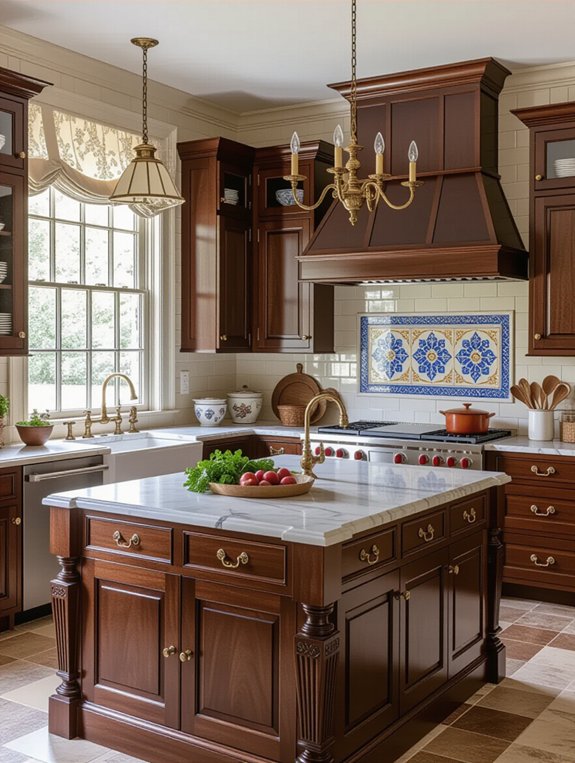 warm sophisticated kitchen design