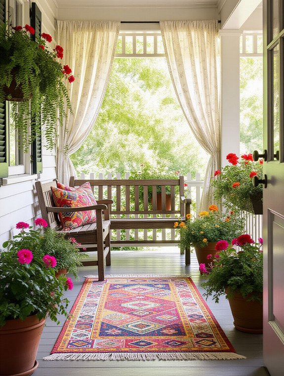 welcoming entry mat design