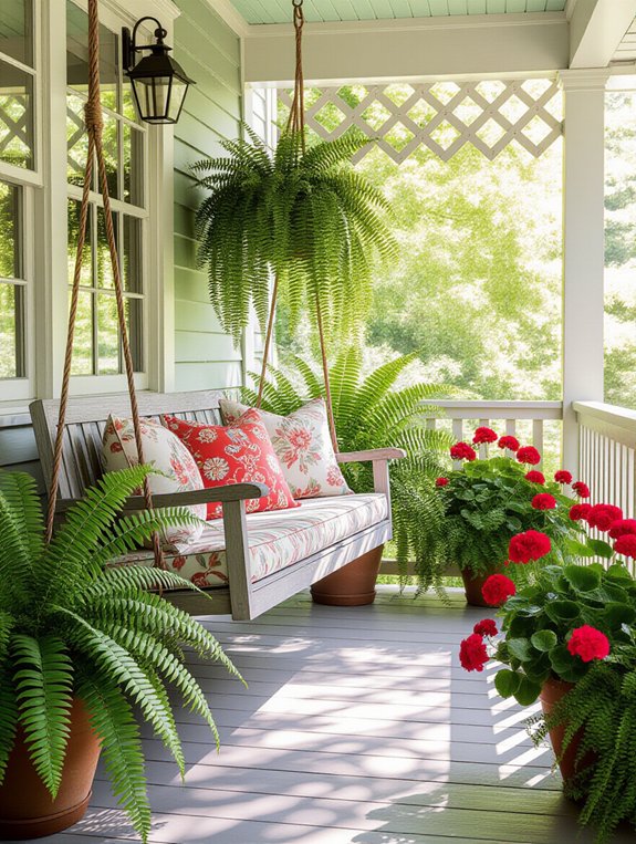 welcoming greenery for porches