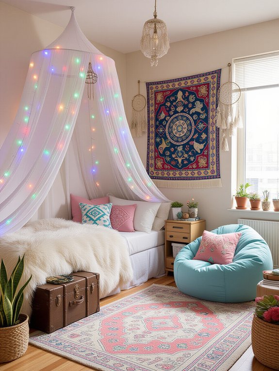 whimsical dorm room decor