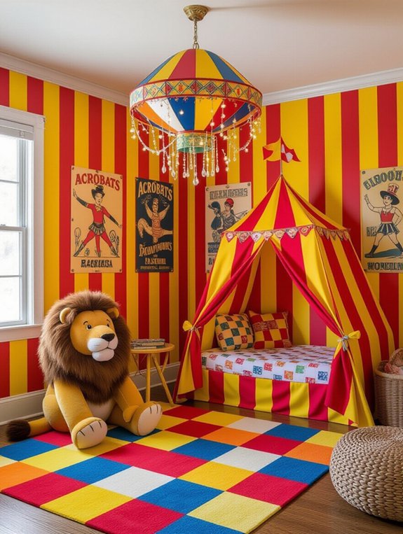 whimsical vintage circus decor