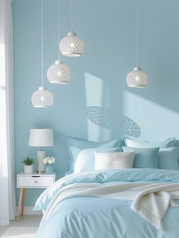 bold light blue fixtures