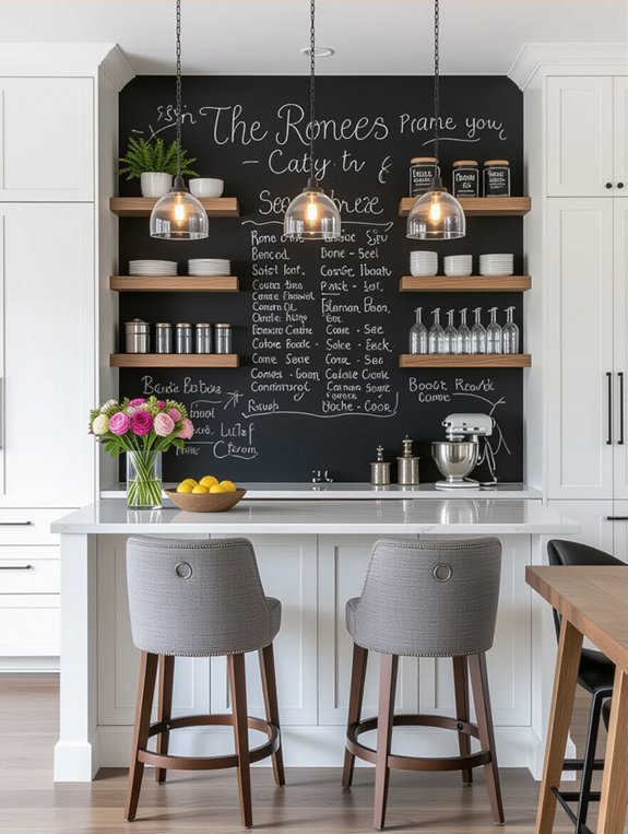 chalkboard bar for creativity