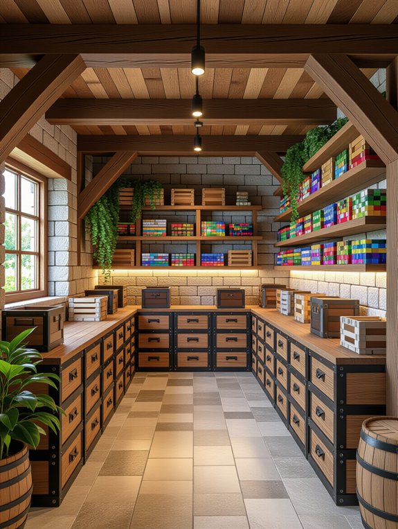 charming rustic storage design