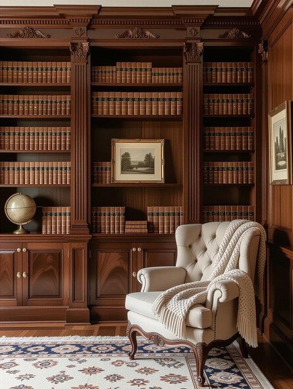 charming vintage inspired bookcases