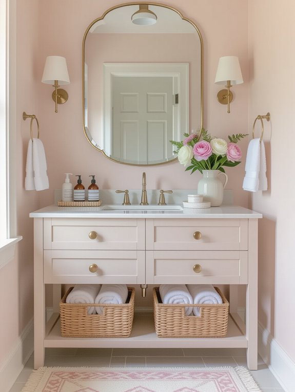 chic bathroom storage solutions