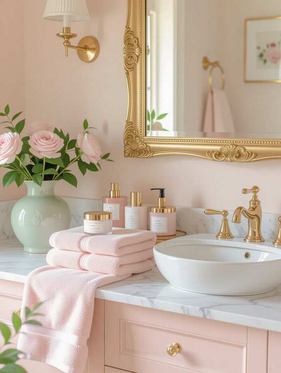 chic bathroom vanity makeover