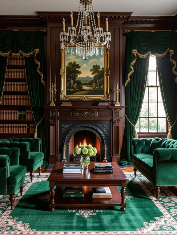 classic artwork elevates ambiance