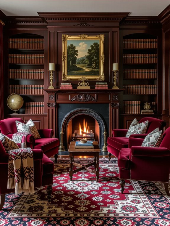 cozy fireplace gathering spot