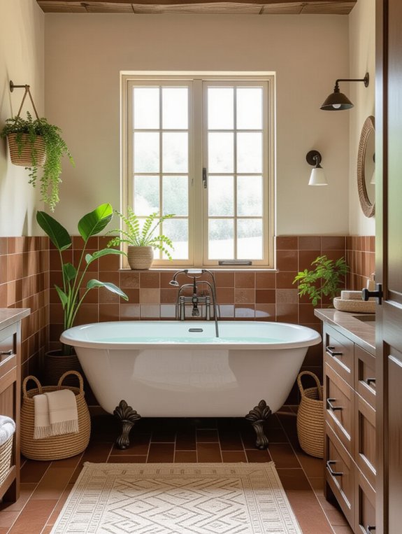 cozy rustic earth tones