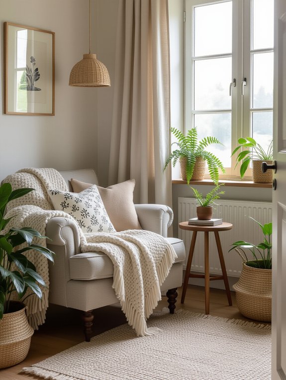 cozy textile filled sanctuary