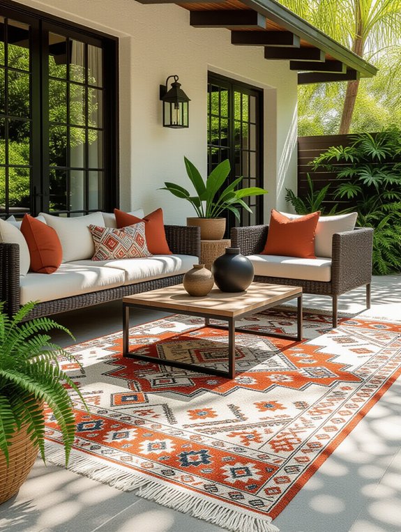 cozy weather resistant outdoor rugs