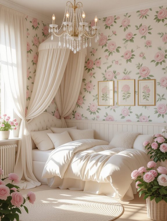 dreamy garden oasis ambiance