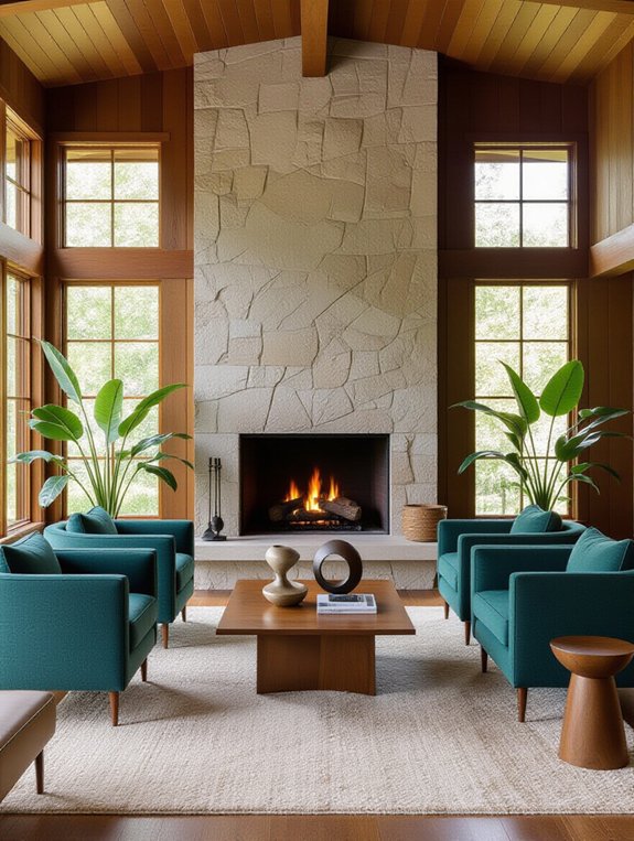 elegant minimalist fireplace design