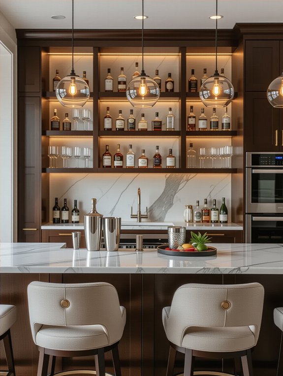 elegant storage for entertaining