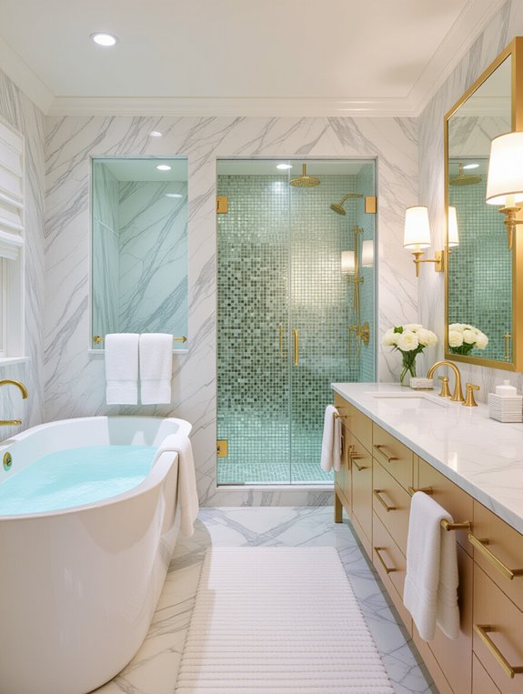 elevate bathroom with luxury