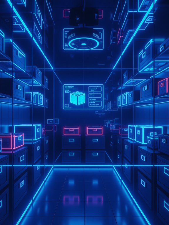 futuristic tech storage design