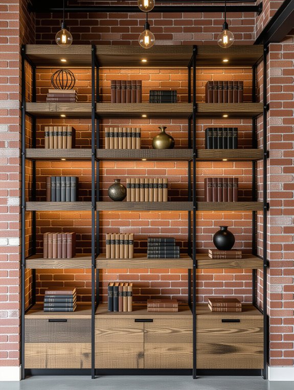 industrial modern library design