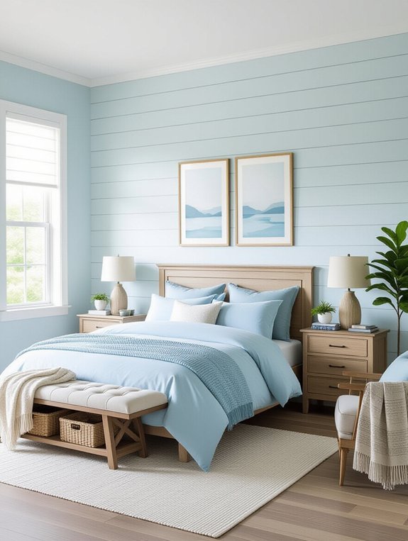 light blue shiplap serenity