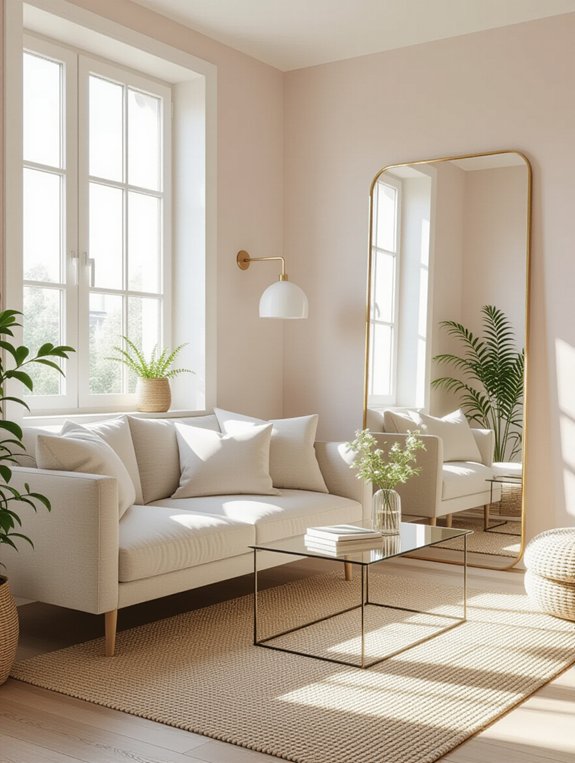 light colors create spaciousness