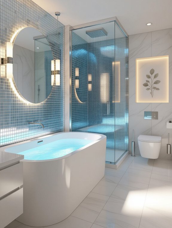 luxury bathroom technology features