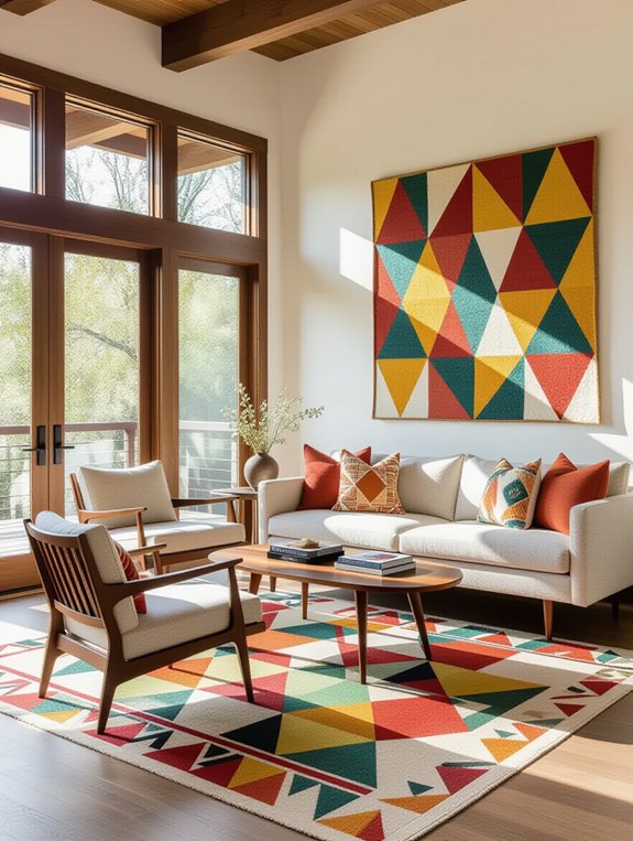 mid century geometric design elements