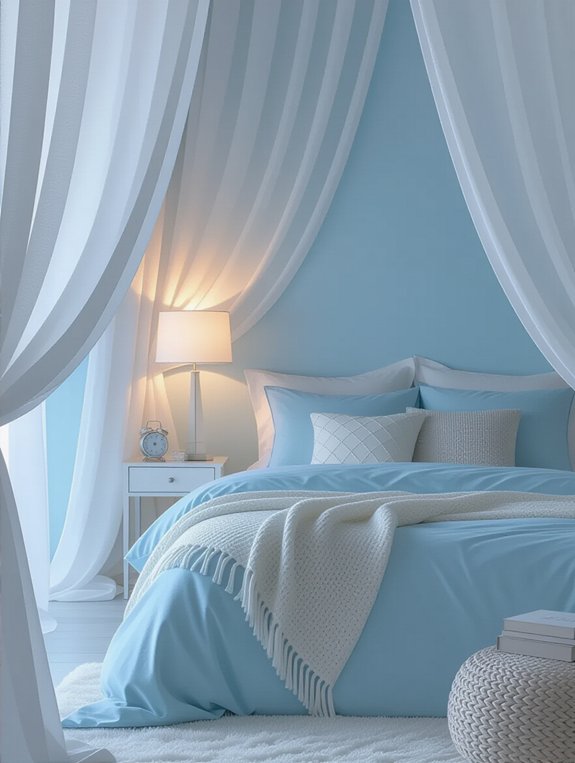 ombre light blue elegance