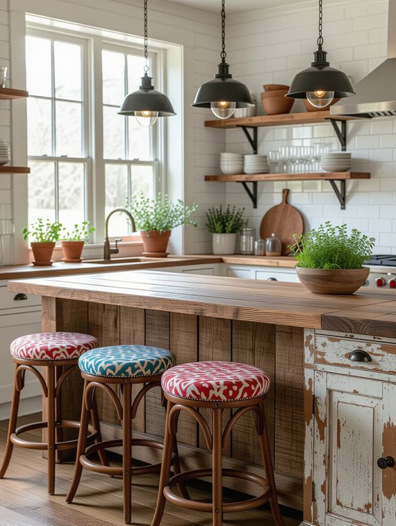 repurposed furniture kitchen bar