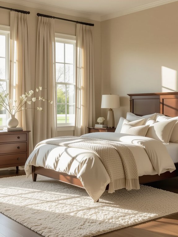 sandy beige bedroom serenity