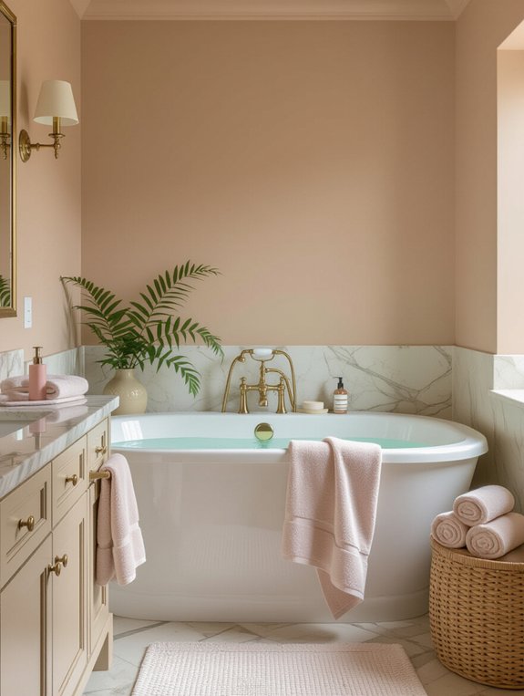 serene bathroom color palette