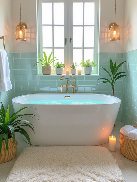 serene bathtub relaxation ideas